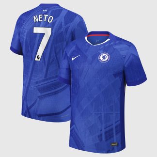 Chelsea Nike Dri-FIT ADV Home Match Shirt 2025-26 - Kids with Neto 7 printing