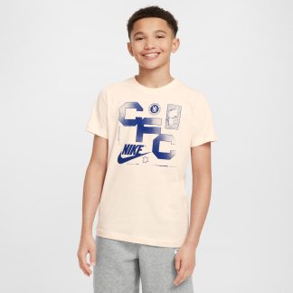 Chelsea Nike Futura T-Shirt - Beige - Kids