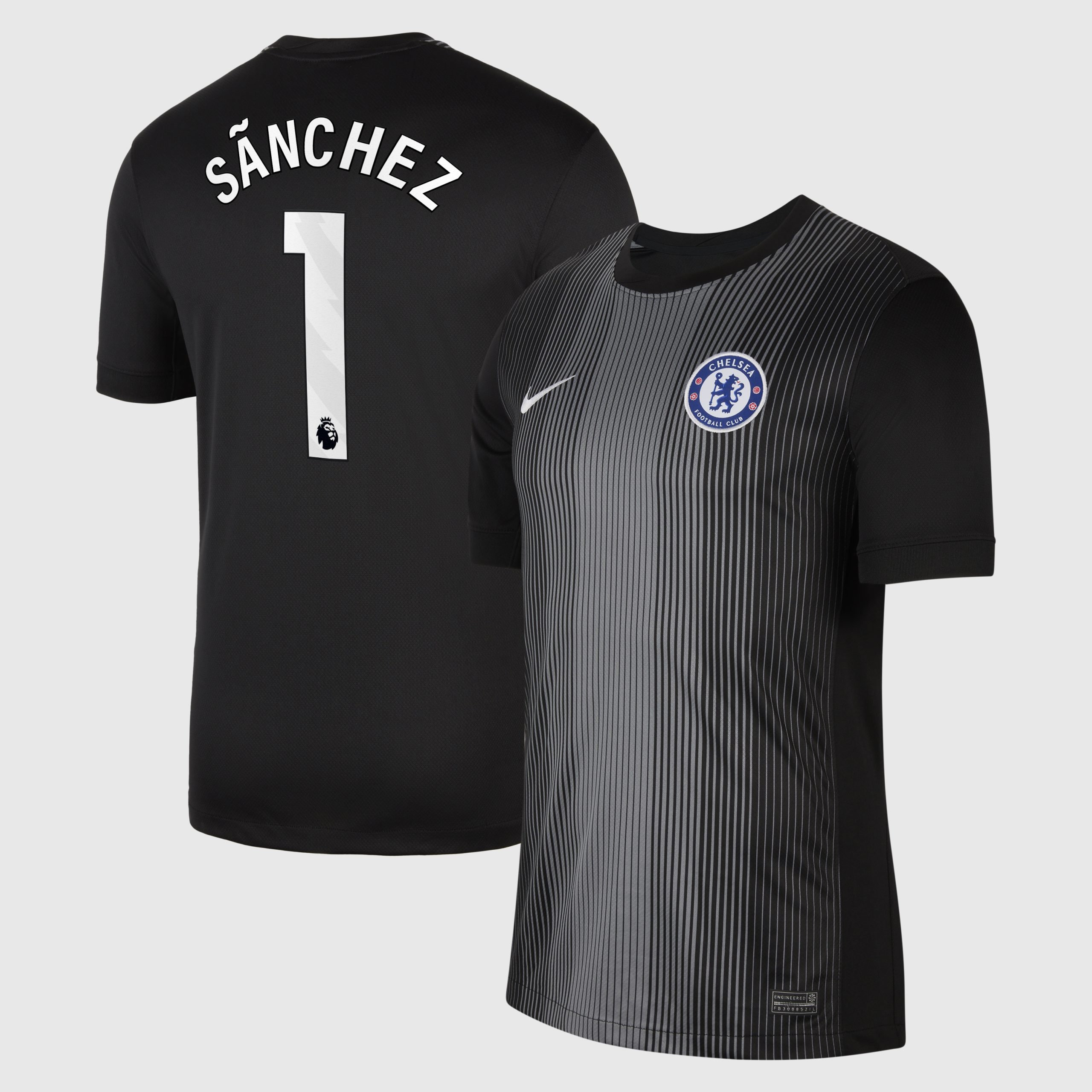 Chelsea Nike Goalkeeper Stadium Shirt 2025-26 with Sãnchez 1 printing