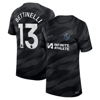 Chelsea Nike Goalkeeper Stadium Sponsored Shirt 2023-24 -Kids with Bettinelli 13 printing