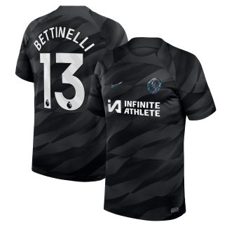 Chelsea Nike Goalkeeper Stadium Sponsored Shirt 2023-24 with Bettinelli 13 printing