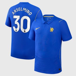 Chelsea Nike Home Aero-FIT Match Shirt 2026-27 - Kids with Anselmino 30 printing