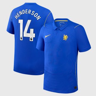 Chelsea Nike Home Aero-FIT Match Shirt 2026-27 - Kids with Henderson 14 printing