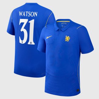 Chelsea Nike Home Aero-FIT Match Shirt 2026-27 - Kids with Watson 31 printing