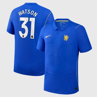 Chelsea Nike Home Aero-FIT Match Shirt 2026-27 - Kids with Watson 31 printing