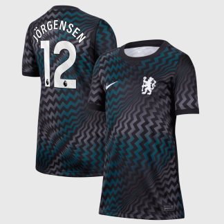 Chelsea Nike Home Goalkeeper Stadium Shirt 2026-27 - Kids with Jörgensen 12 printing