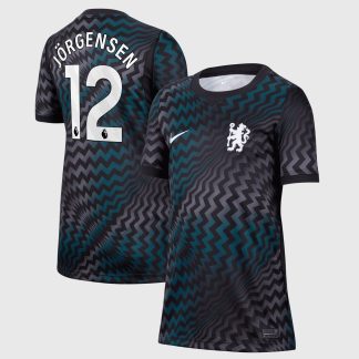 Chelsea Nike Home Goalkeeper Stadium Shirt 2026-27 - Kids with Jörgensen 12 printing