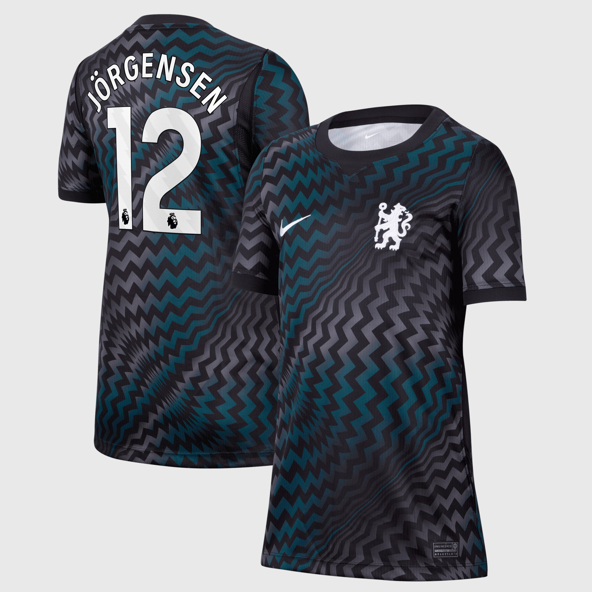 Chelsea Nike Home Goalkeeper Stadium Shirt 2026-27 - Kids with Jörgensen 12 printing