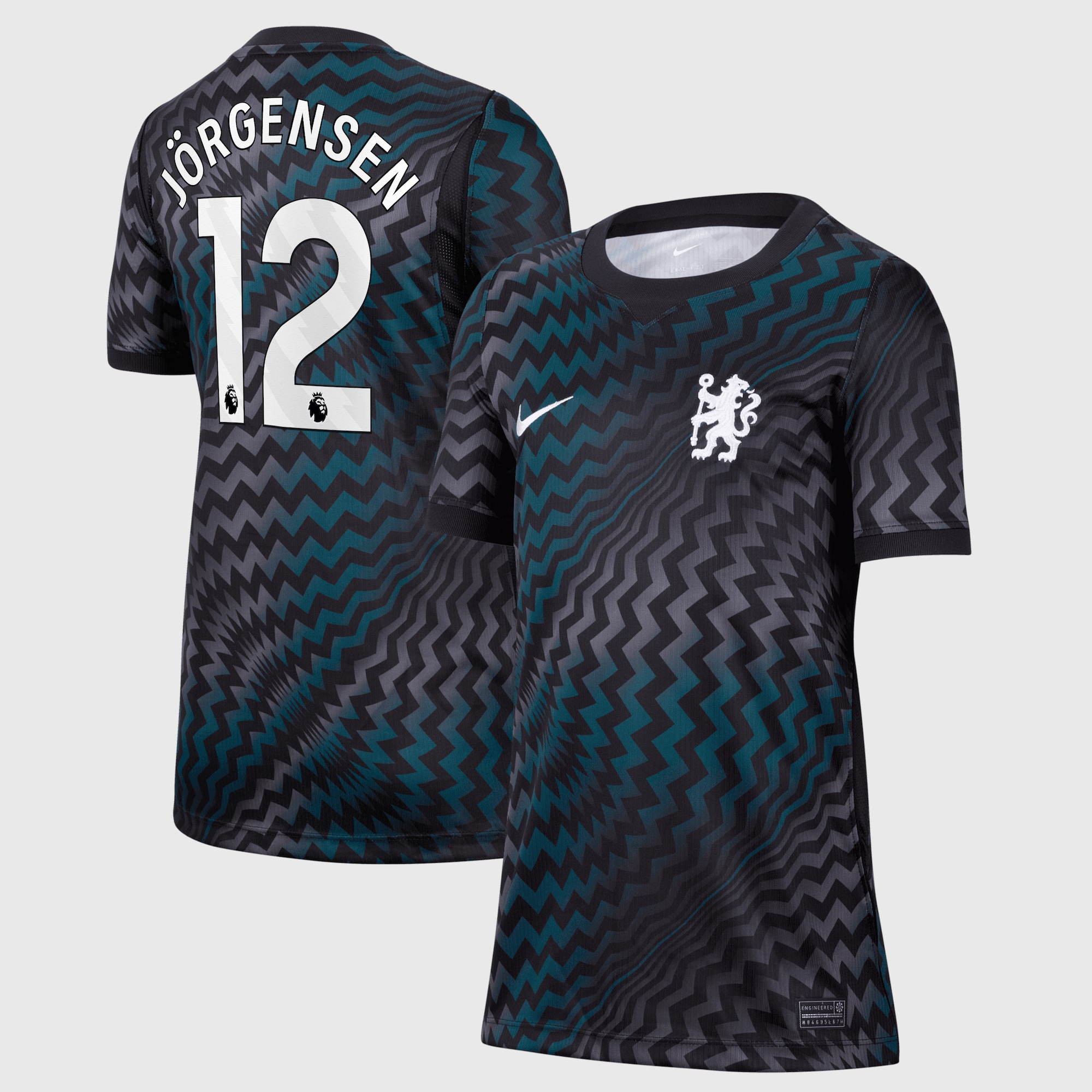Chelsea Nike Home Goalkeeper Stadium Shirt 2026-27 - Kids with Jörgensen 12 printing