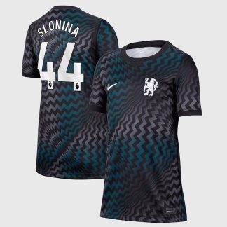 Chelsea Nike Home Goalkeeper Stadium Shirt 2026-27 - Kids with Slonina 44 printing