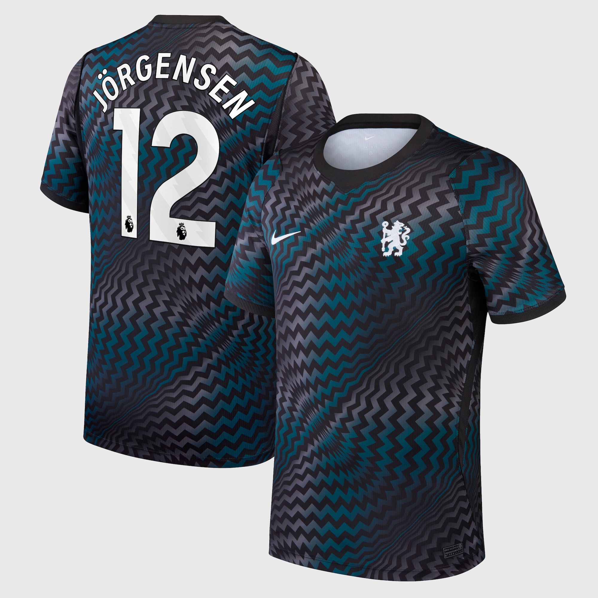 Chelsea Nike Home Goalkeeper Stadium Shirt 2026-27 with Jörgensen 12 printing