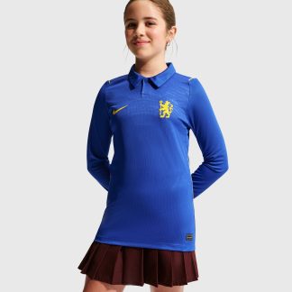 Chelsea Nike Home Stadium Long Sleeve Shirt 2026-27 - Kids