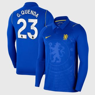 Chelsea Nike Home Stadium Long Sleeve Shirt 2026-27 - Kids with G.Quenda 23 printing