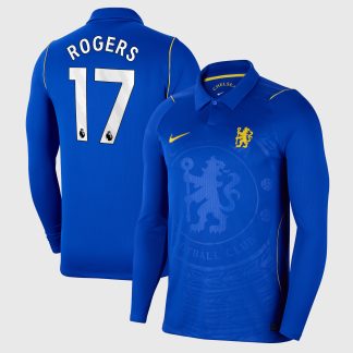 Chelsea Nike Home Stadium Long Sleeve Shirt 2026-27 - Kids with Rogers 17 printing