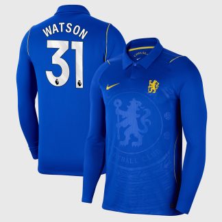 Chelsea Nike Home Stadium Long Sleeve Shirt 2026-27 - Kids with Watson 31 printing