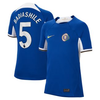 Chelsea Nike Home Stadium Shirt 2023-24 - Kids with Badiashile 5 printing