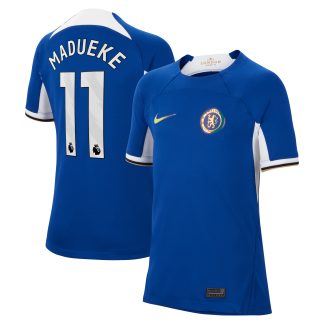 Chelsea Nike Home Stadium Shirt 2023-24 - Kids with Madueke 11 printing