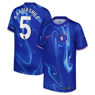 Chelsea Nike Home Stadium Shirt 2024-25 - Kids with B. Badiashile 5 printing