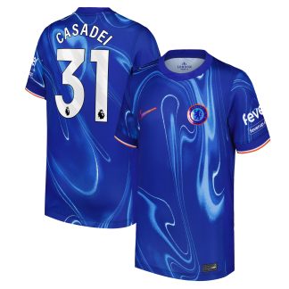 Chelsea Nike Home Stadium Shirt 2024-25 - Kids with Casadei 31 printing