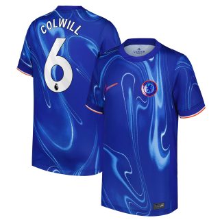 Chelsea Nike Home Stadium Shirt 2024-25 - Kids with Colwill 6 printing