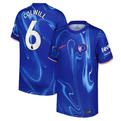 Chelsea Nike Home Stadium Shirt 2024-25 - Kids with Colwill 6 printing