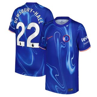 Chelsea Nike Home Stadium Shirt 2024-25 - Kids with Dewsbury-Hall 22 printing