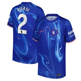 Chelsea Nike Home Stadium Shirt 2024-25 - Kids with Disasi 2 printing