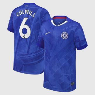 Chelsea Nike Home Stadium Shirt 2025-26 - Kids with Colwill 6 printing
