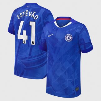Chelsea Nike Home Stadium Shirt 2025-26 - Kids with Estêvão 41 printing