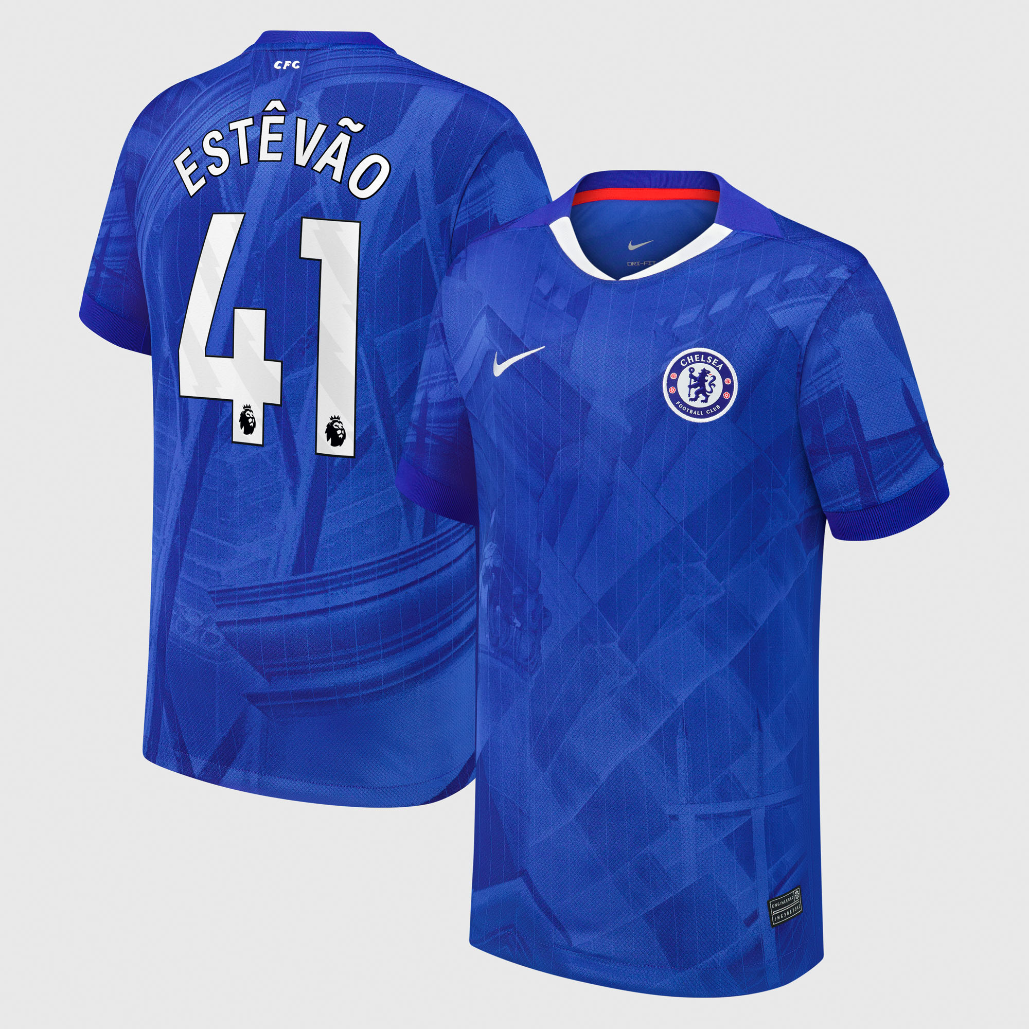 Chelsea Nike Home Stadium Shirt 2025-26 - Kids with Estêvão 41 printing