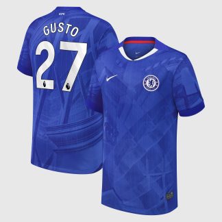 Chelsea Nike Home Stadium Shirt 2025-26 - Kids with Gusto 27 printing