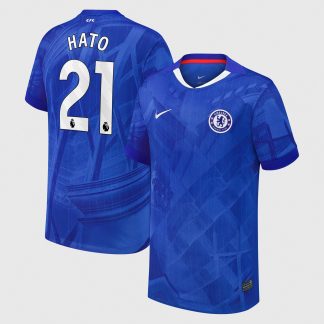 Chelsea Nike Home Stadium Shirt 2025-26 - Kids with Hato 21 printing