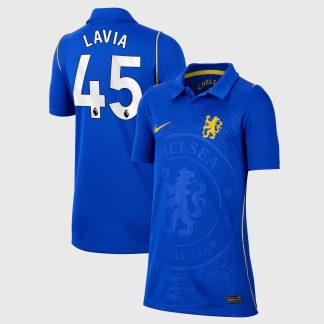 Chelsea Nike Home Stadium Shirt 2026-27 - Kids with Lavia 45 printing