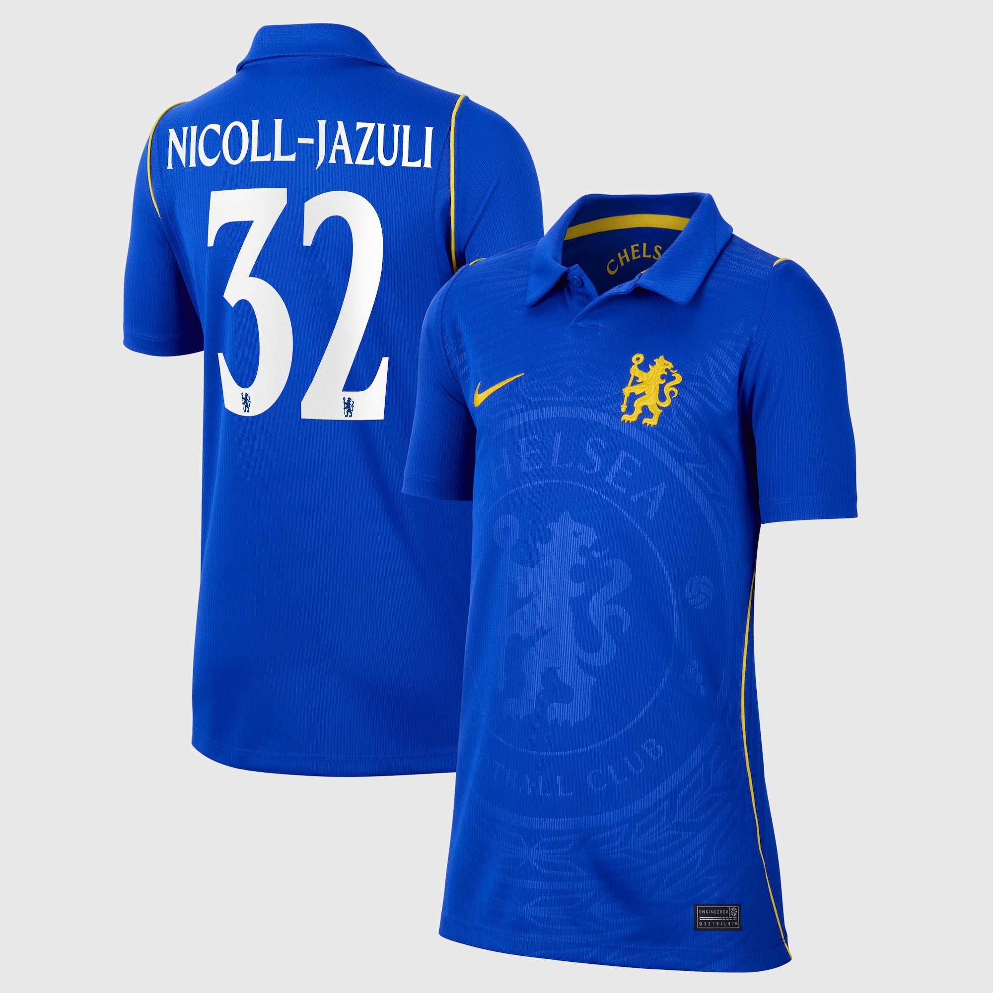Chelsea Nike Home Stadium Shirt 2026-27 - Kids with Nicoll-Jazuli 32 printing