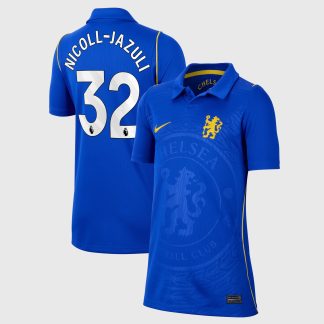 Chelsea Nike Home Stadium Shirt 2026-27 - Kids with Nicoll-Jazuli 32 printing