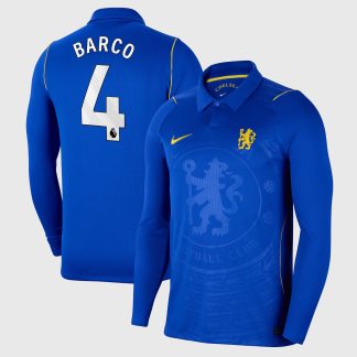 Chelsea Nike Home Stadium Shirt 2026-27 - Long Sleeve - Kids with Barco 4 printing