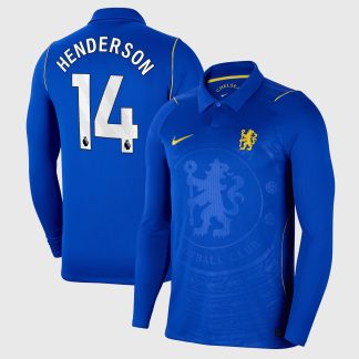 Chelsea Nike Home Stadium Shirt 2026-27 - Long Sleeve - Kids with Henderson 14 printing