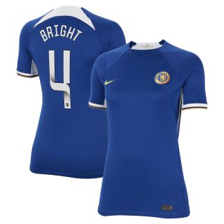 Chelsea Nike WSL Home Stadium Shirt 2023-24 - Womens with Bright 4 printing