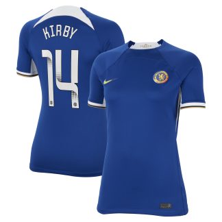 Chelsea Nike WSL Home Stadium Shirt 2023-24 - Womens with Kirby 14 printing