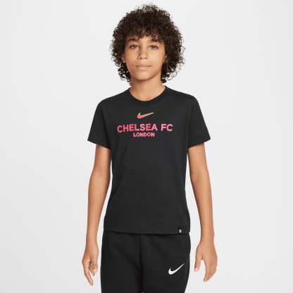 Chelsea Nike Wordmark T-Shirt - Black - Kids