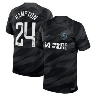 Chelsea WSL Home Goalkeeper Stadium Sponsored Shirt 2023-24 with Hampton 24 printing