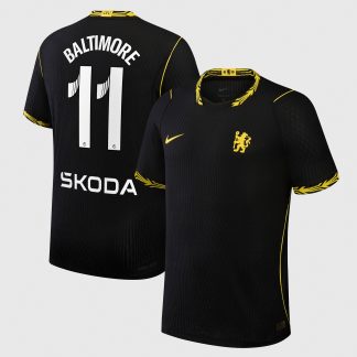 Chelsea WSL Nike Aero-FIT Away Match Shirt 2026-27 with Baltimore 11 printing