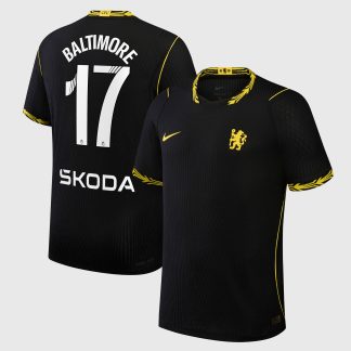 Chelsea WSL Nike Aero-FIT Away Match Shirt 2026-27 with Baltimore 17 printing