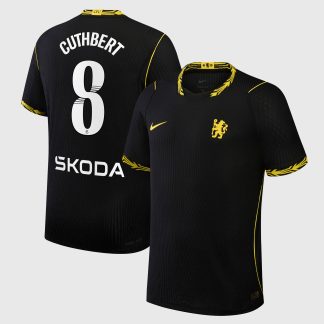Chelsea WSL Nike Aero-FIT Away Match Shirt 2026-27 with Cuthbert 8 printing