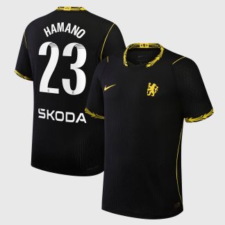 Chelsea WSL Nike Aero-FIT Away Match Shirt 2026-27 with Hamano 23 printing