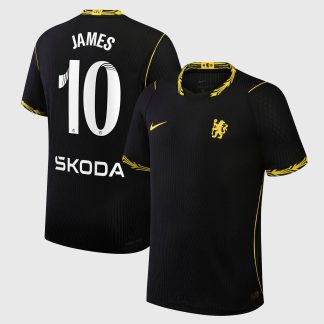 Chelsea WSL Nike Aero-FIT Away Match Shirt 2026-27 with James 10 printing