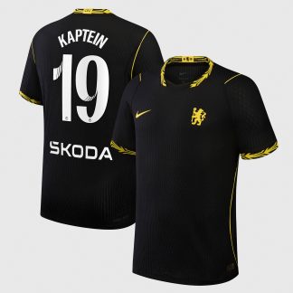 Chelsea WSL Nike Aero-FIT Away Match Shirt 2026-27 with Kaptein 19 printing