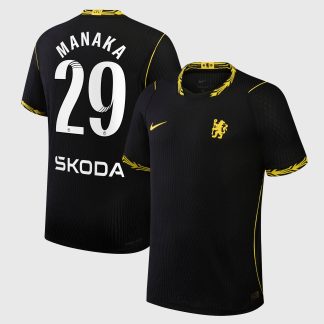 Chelsea WSL Nike Aero-FIT Away Match Shirt 2026-27 with Manaka 29 printing