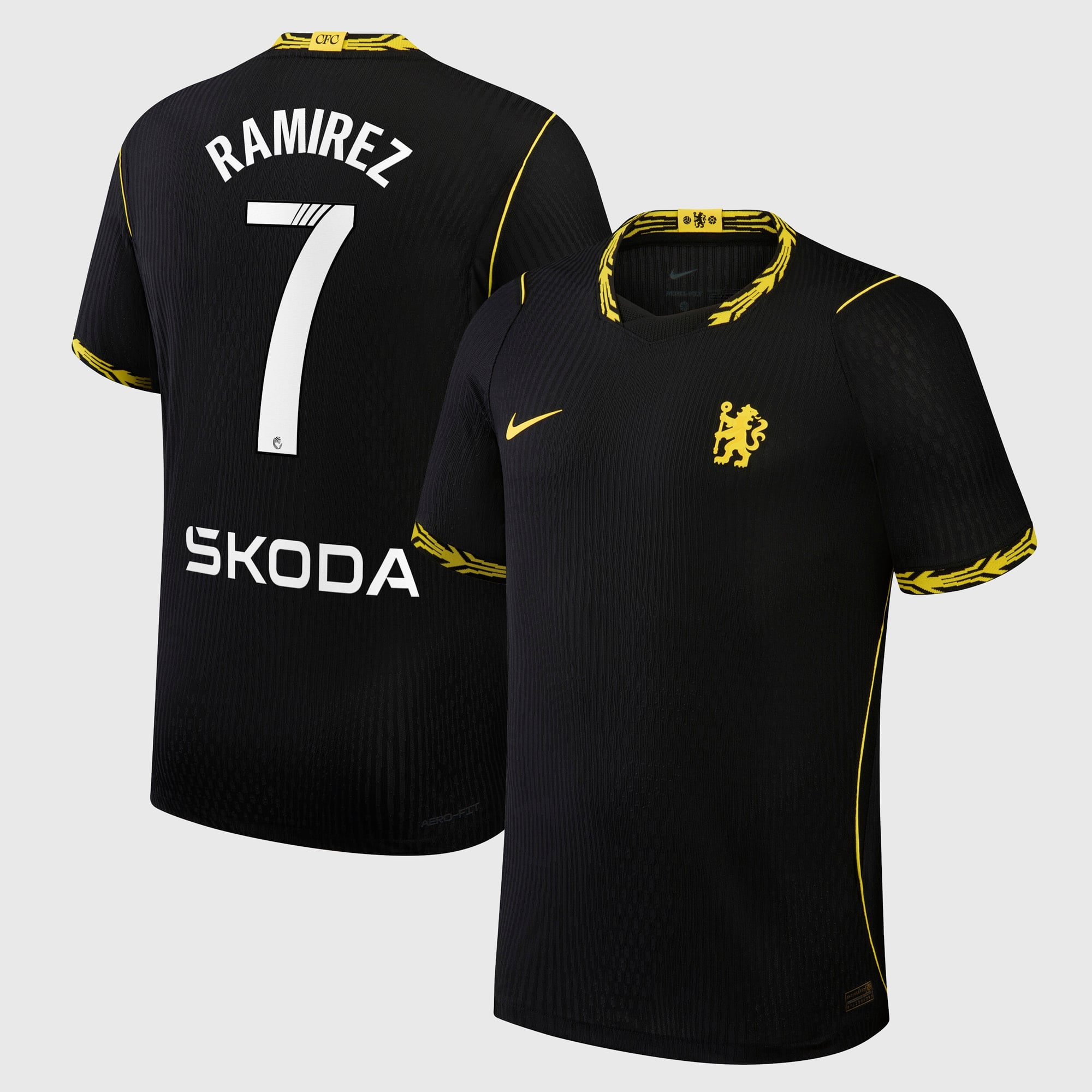 Chelsea WSL Nike Aero-FIT Away Match Shirt 2026-27 with Ramírez 7 printing