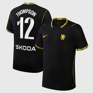 Chelsea WSL Nike Aero-FIT Away Match Shirt 2026-27 with Thompson 12 printing